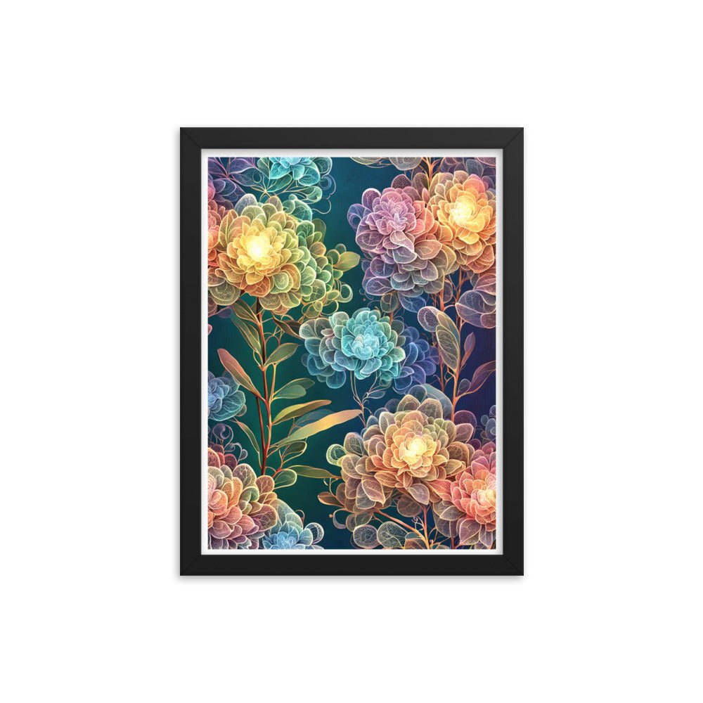 Chromatic Filigree - Framed Matte Poster Home & Garden > Decor > Artwork > Posters, Prints, & Visual Artwork