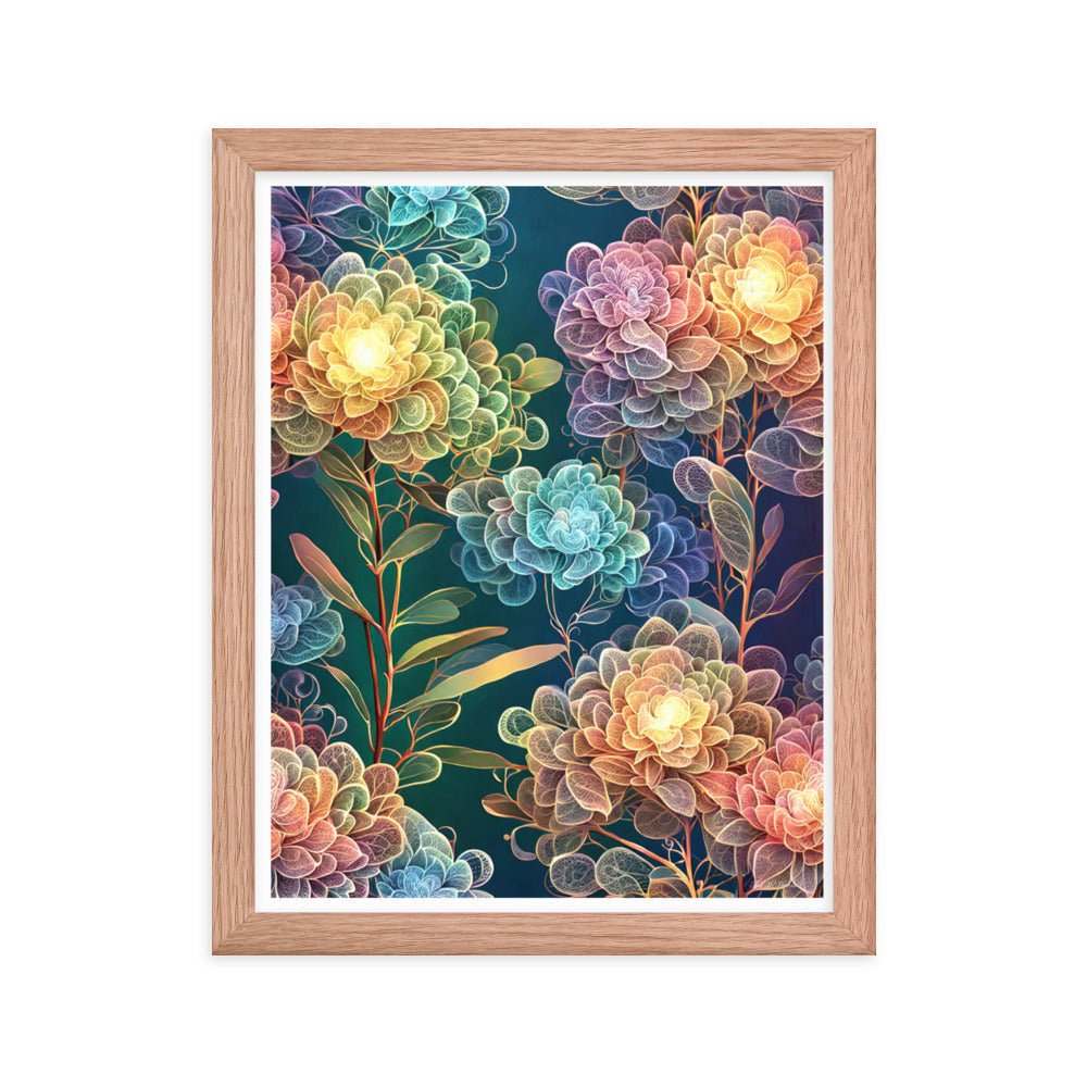 Chromatic Filigree - Framed Matte Poster Home & Garden > Decor > Artwork > Posters, Prints, & Visual Artwork