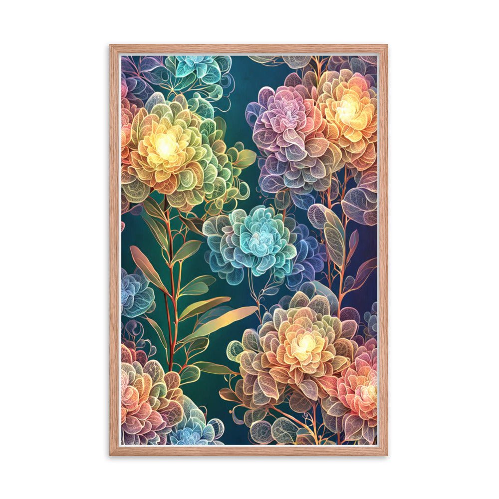 Chromatic Filigree - Framed Matte Poster Home & Garden > Decor > Artwork > Posters, Prints, & Visual Artwork