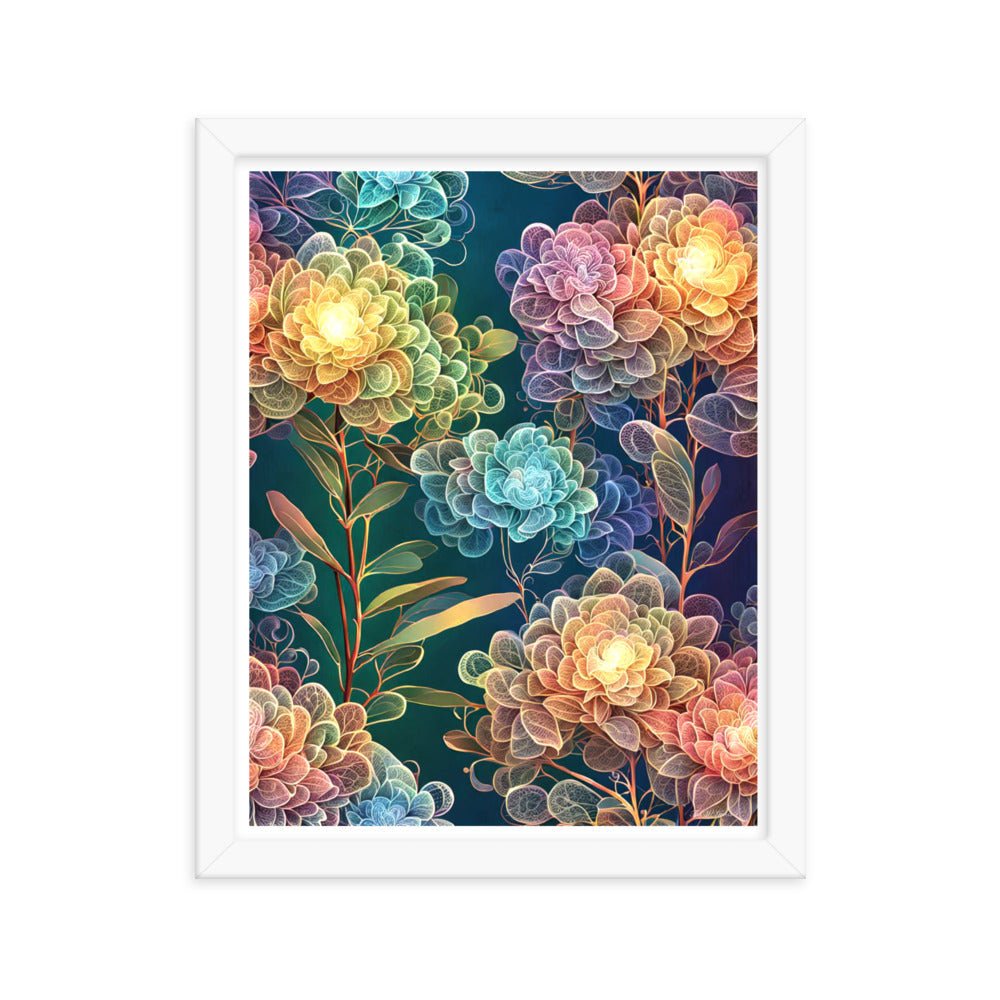 Chromatic Filigree - Framed Matte Poster Home & Garden > Decor > Artwork > Posters, Prints, & Visual Artwork