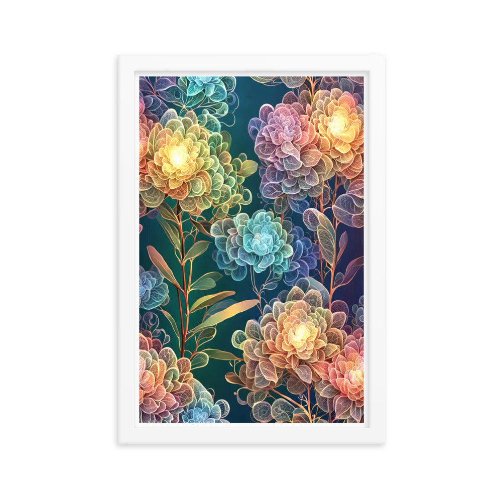 Chromatic Filigree - Framed Matte Poster Home & Garden > Decor > Artwork > Posters, Prints, & Visual Artwork