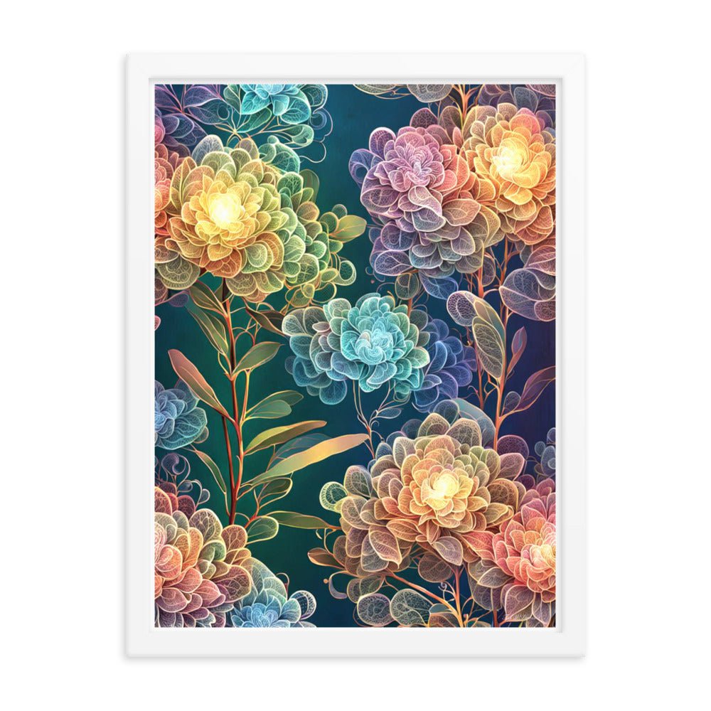 Chromatic Filigree - Framed Matte Poster Home & Garden > Decor > Artwork > Posters, Prints, & Visual Artwork