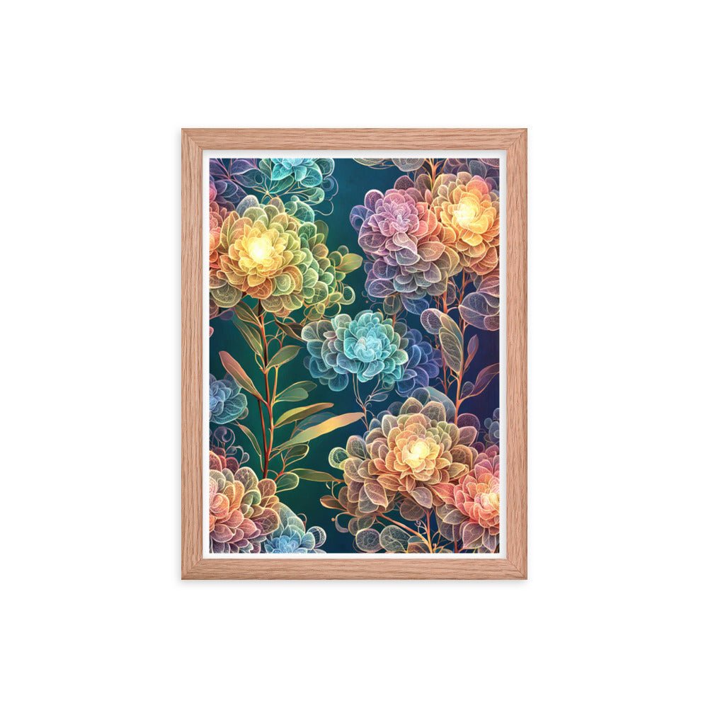 Chromatic Filigree - Framed Matte Poster Home & Garden > Decor > Artwork > Posters, Prints, & Visual Artwork