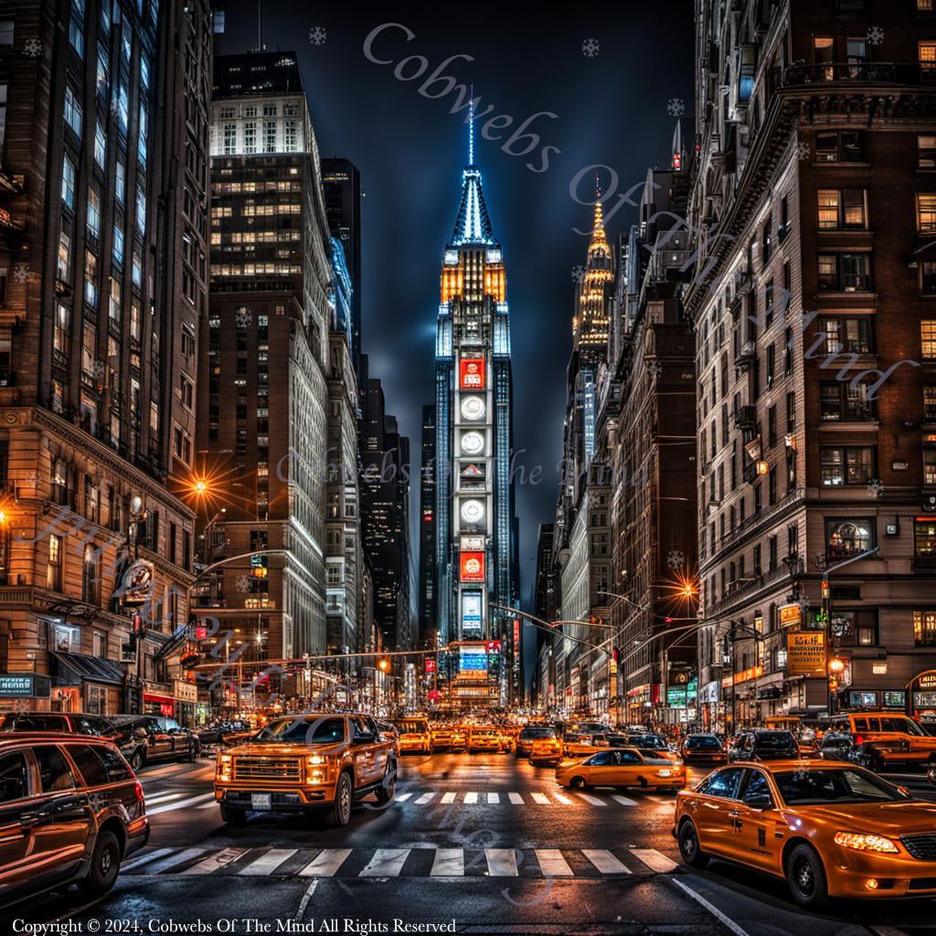 City That Never Sleeps - Stock Photo Stock Photo->1:1