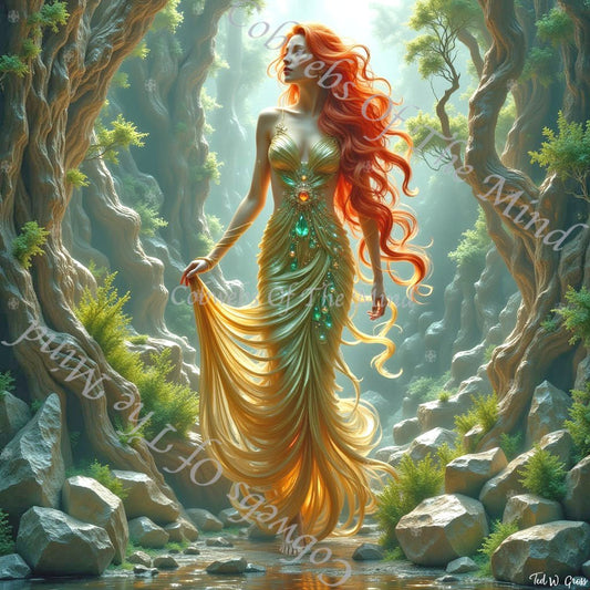 Copper Twilight - OpenSea Feminine Mosaic NFT 1 - Drop - Cobwebs Of The Mind