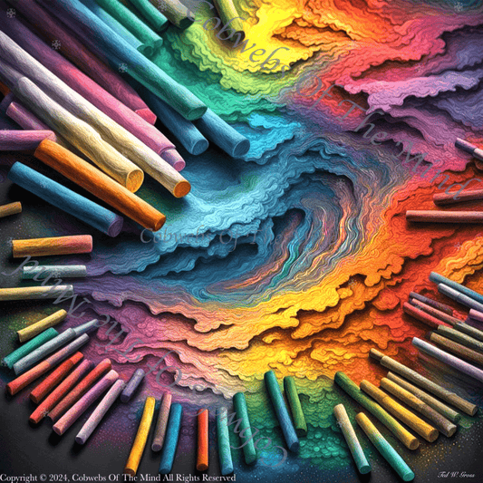 Crayon Color Cyclone - Digital Art Art > Digital Art > Cobwebs Of The Mind > Abstract > Digital Compositions