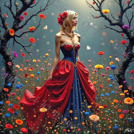 Crimson Waltz - OpenSea Feminine Mosaic NFT 1 - Drop - Cobwebs Of The Mind