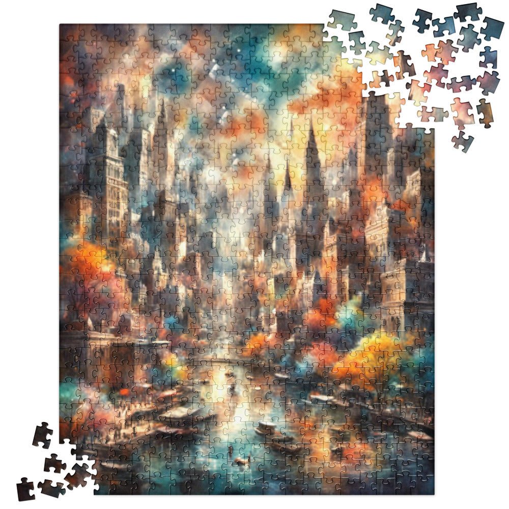 Dusk Over the Riverside - 520 pcs. Jigsaw puzzle - US Only! Puzzles