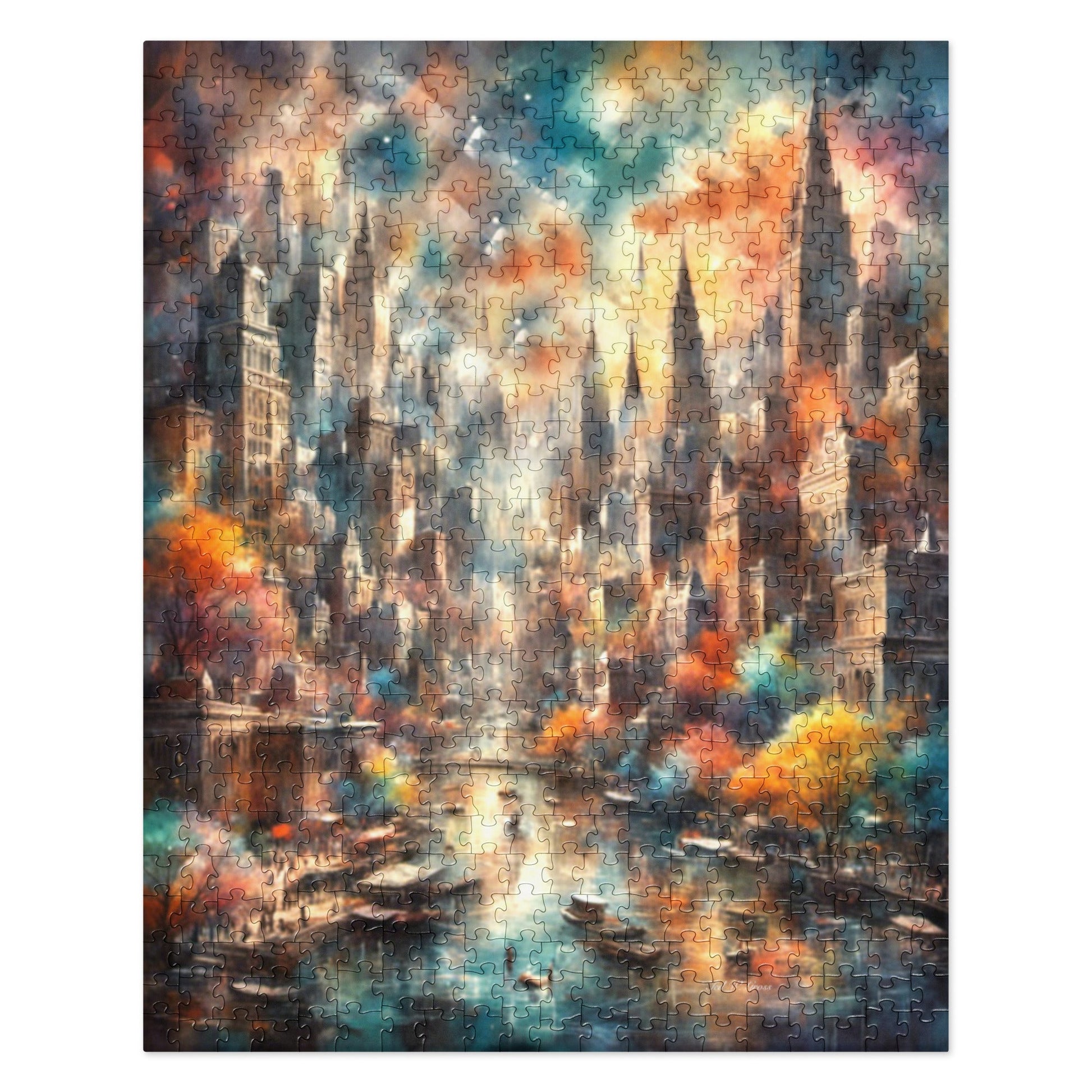 Dusk Over the Riverside - 520 pcs. Jigsaw puzzle - US Only! Puzzles