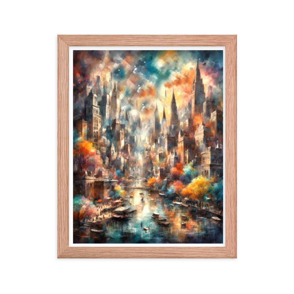 Dusk Over the Riverside - Framed Matte Poster Home & Garden > Decor > Artwork > Posters, Prints, & Visual Artwork