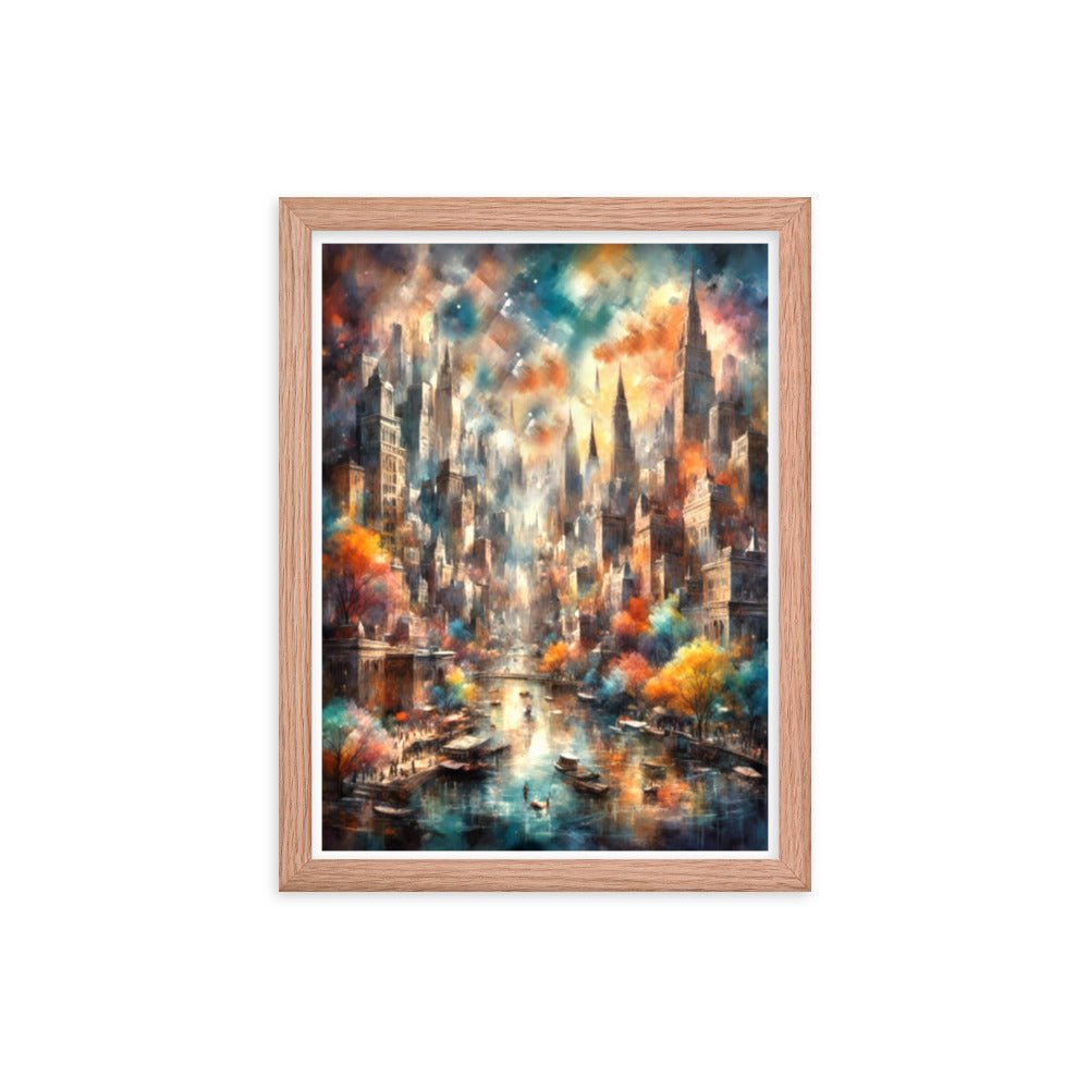 Dusk Over the Riverside - Framed Matte Poster Home & Garden > Decor > Artwork > Posters, Prints, & Visual Artwork