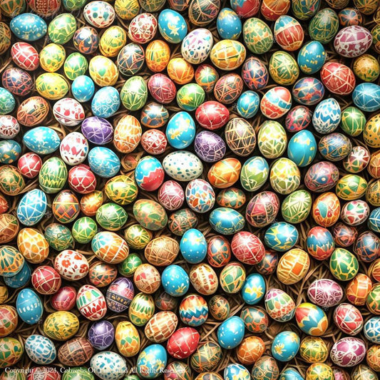 Easter Egg Mosaic Cobwebs Of The Mind color digital art vibrant Art > Digital Art > Cobwebs Of The Mind > Abstract > Digital Compositions