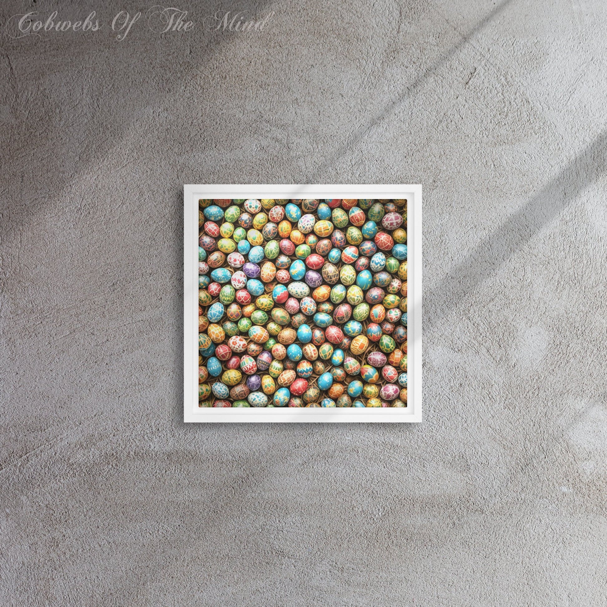 Easter Egg Mosaic - Framed Canvas Art > Digital Art > Cobwebs Of The Mind > Abstract > Digital Compositions