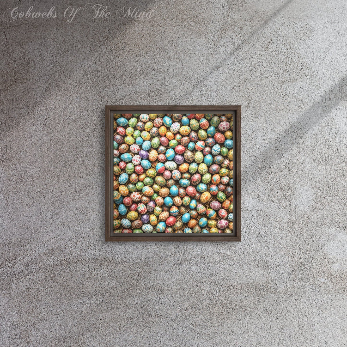 Easter Egg Mosaic - Framed Canvas Art > Digital Art > Cobwebs Of The Mind > Abstract > Digital Compositions