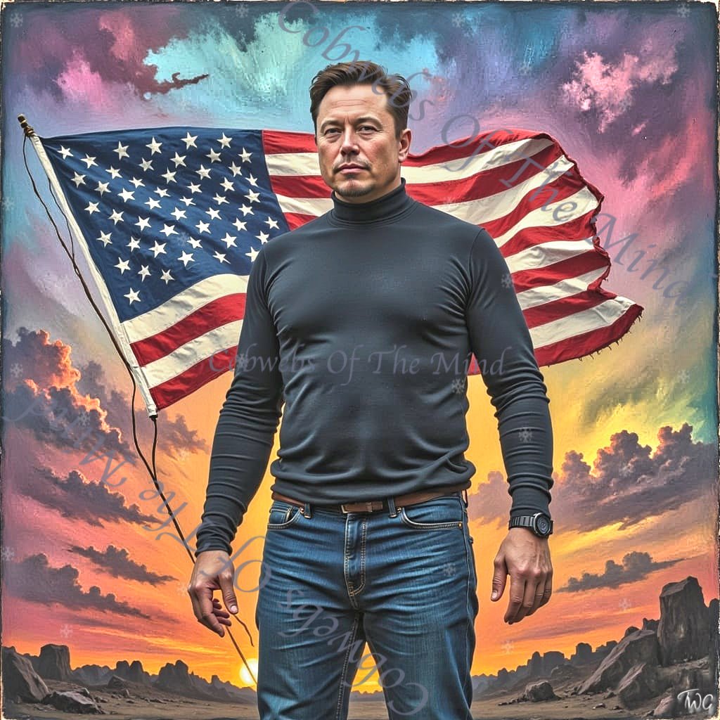 Elon Musk #2 - OpenSea NFT American Reverie Legendary 1 - Drop - Cobwebs Of The Mind