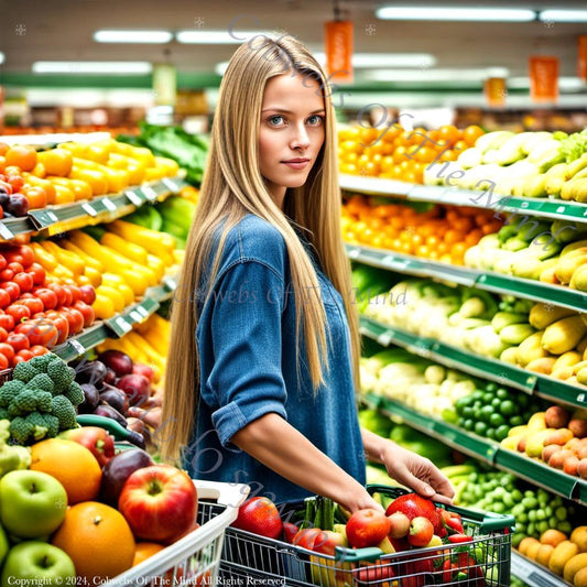 Embracing a Nutritious Lifestyle - Stock Photo Stock Photo->1:1