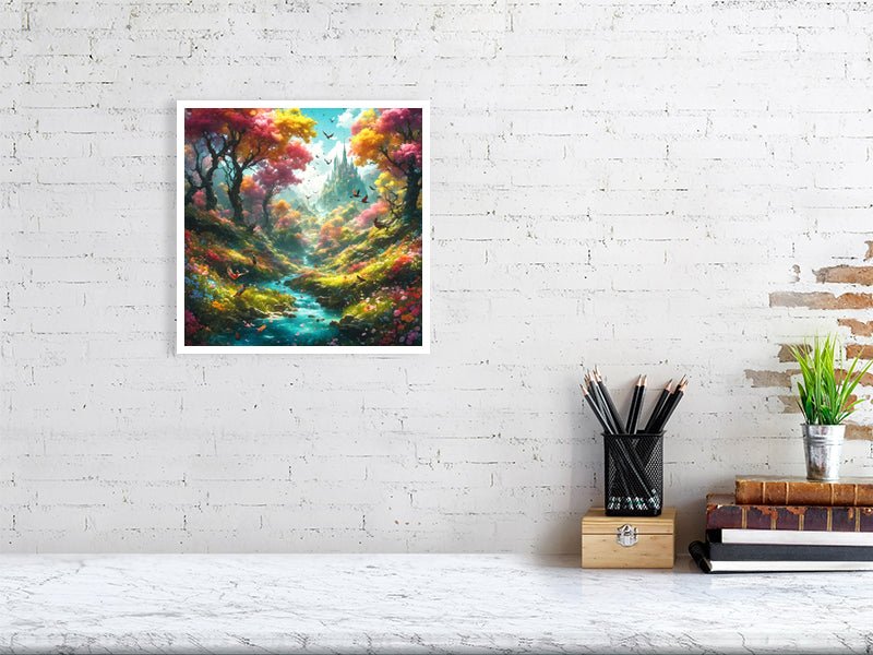 Enchanted Forest Paradise - High-Quality Giclee Print Giclée