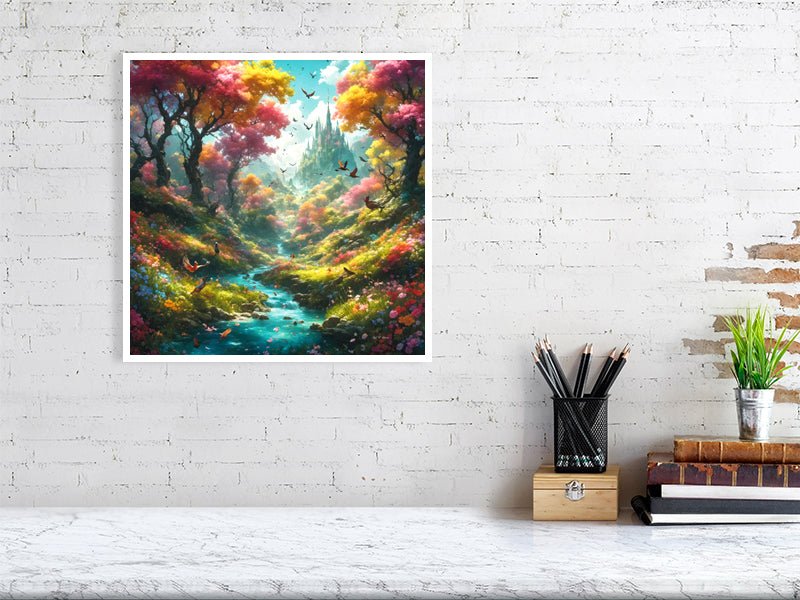 Enchanted Forest Paradise - High-Quality Giclee Print Giclée