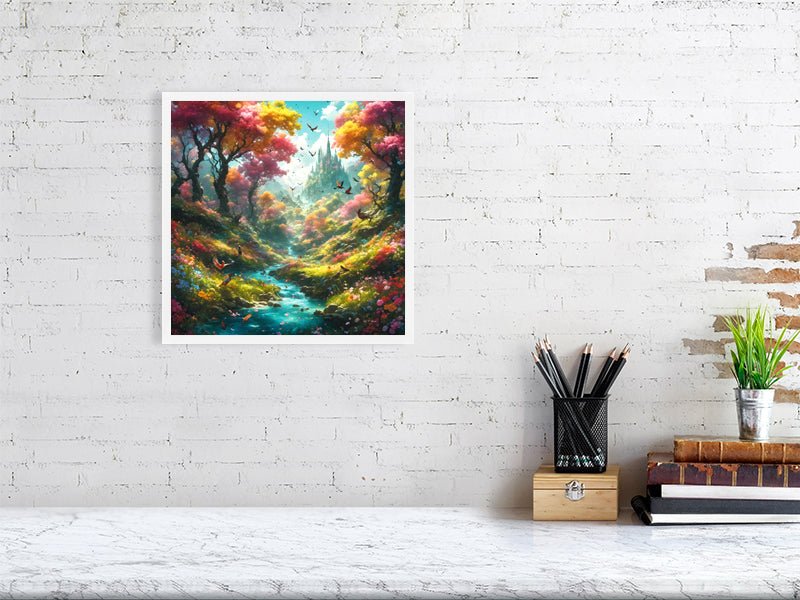 Enchanted Forest Paradise - High-Quality Giclee Print Giclée