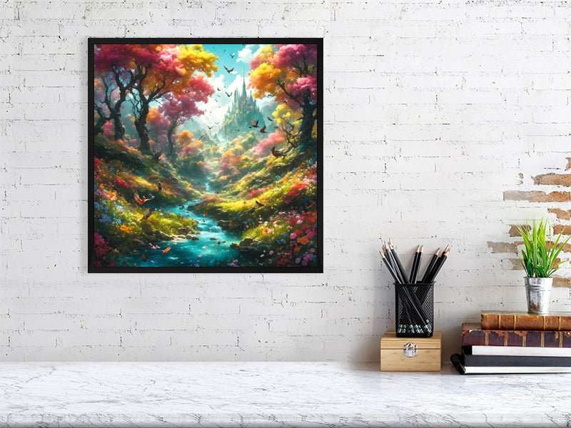 Enchanted Forest Paradise - High-Quality Giclee Print Giclée