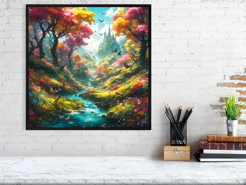 Enchanted Forest Paradise - High-Quality Giclee Print Giclée