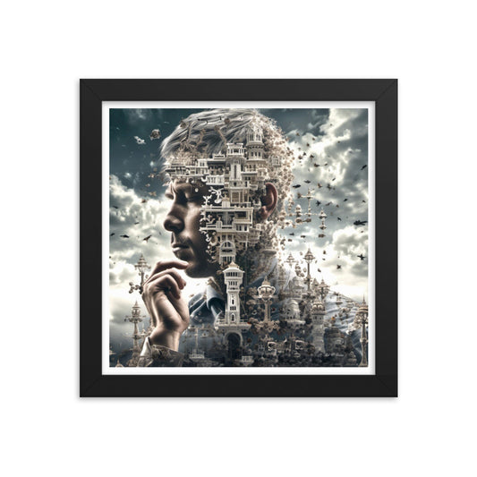 I Think Therefore I Am - Framed Matte Poster Home & Garden > Decor > Artwork > Posters, Prints, & Visual Artwork