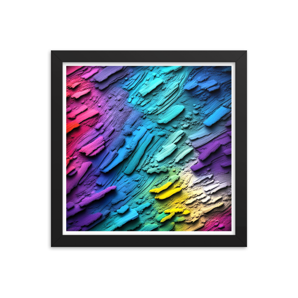 Rainbow Spectrum - Framed Matte Poster Home & Garden > Decor > Artwork > Posters, Prints, & Visual Artwork