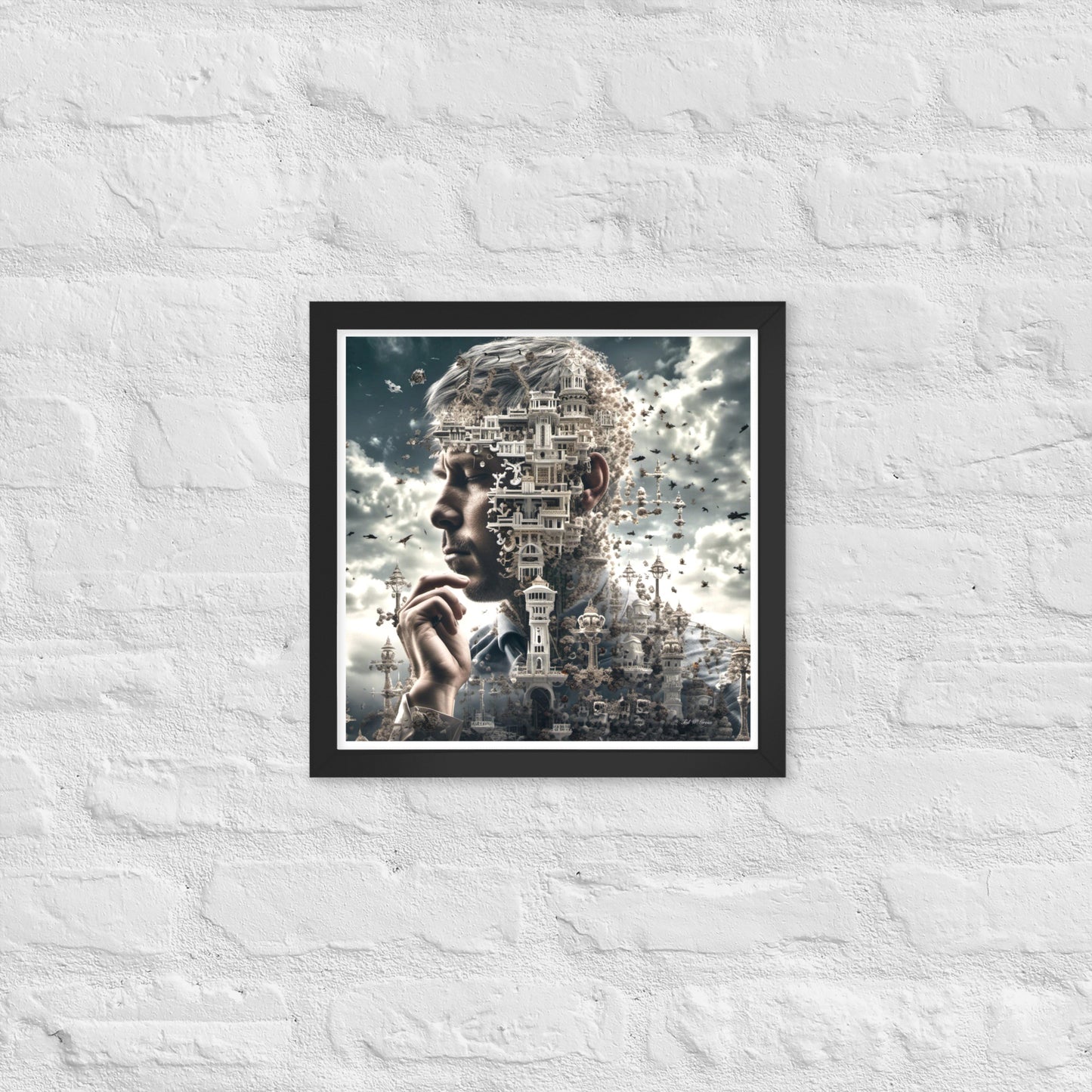 I Think Therefore I Am - Framed Matte Poster Home & Garden > Decor > Artwork > Posters, Prints, & Visual Artwork