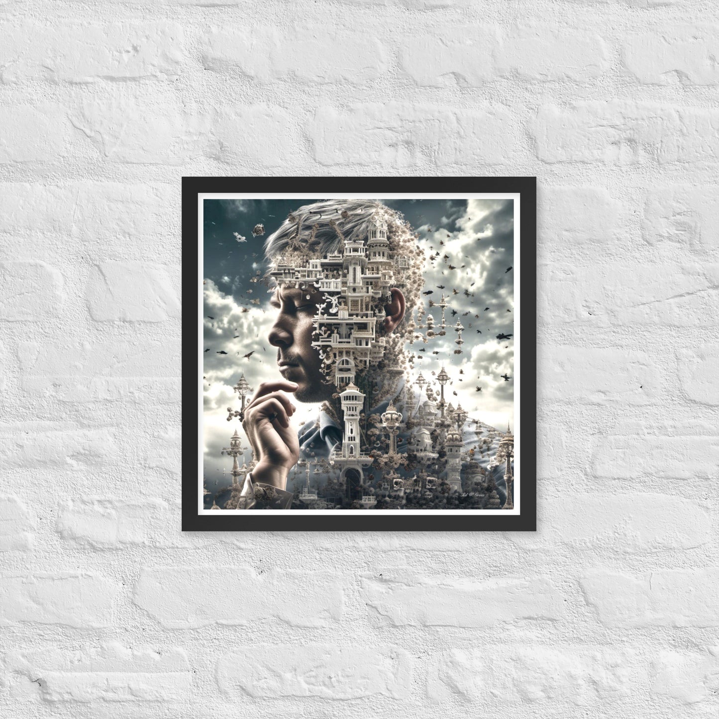 I Think Therefore I Am - Framed Matte Poster Home & Garden > Decor > Artwork > Posters, Prints, & Visual Artwork