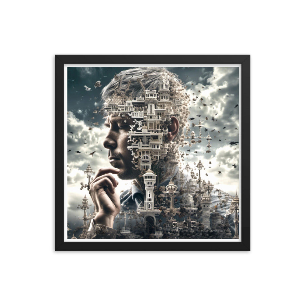 I Think Therefore I Am - Framed Matte Poster Home & Garden > Decor > Artwork > Posters, Prints, & Visual Artwork