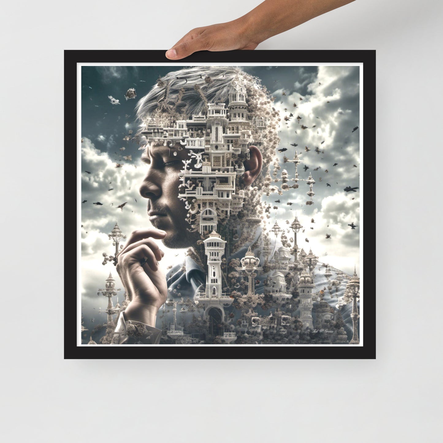 I Think Therefore I Am - Framed Matte Poster Home & Garden > Decor > Artwork > Posters, Prints, & Visual Artwork