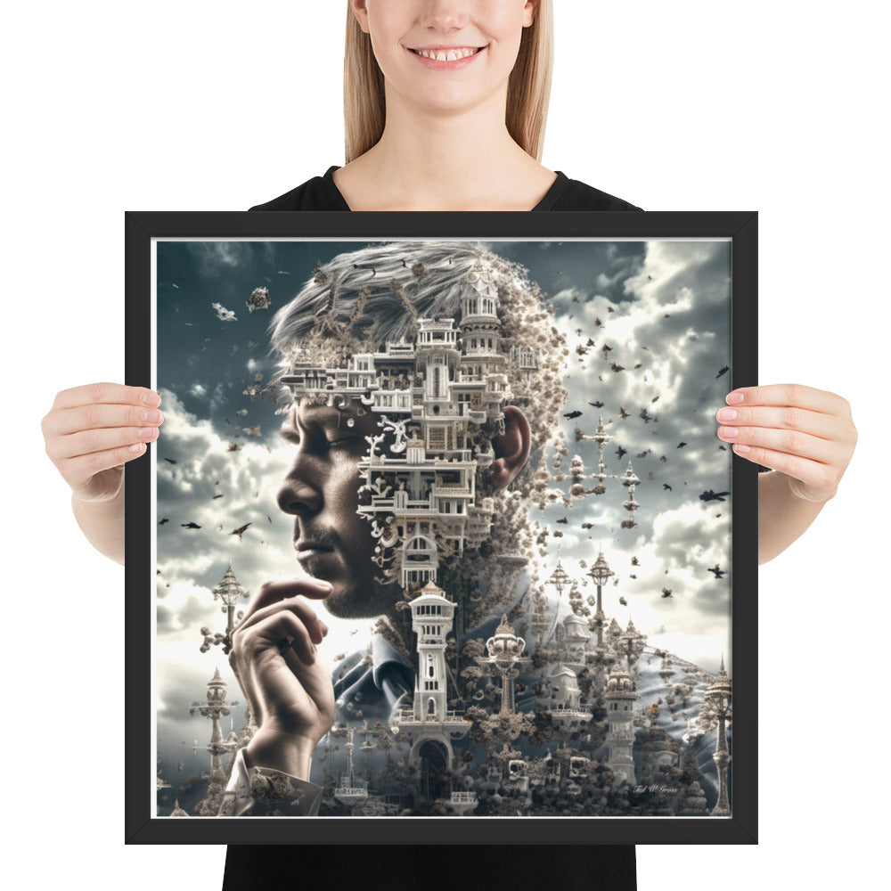 I Think Therefore I Am - Framed Matte Poster Home & Garden > Decor > Artwork > Posters, Prints, & Visual Artwork