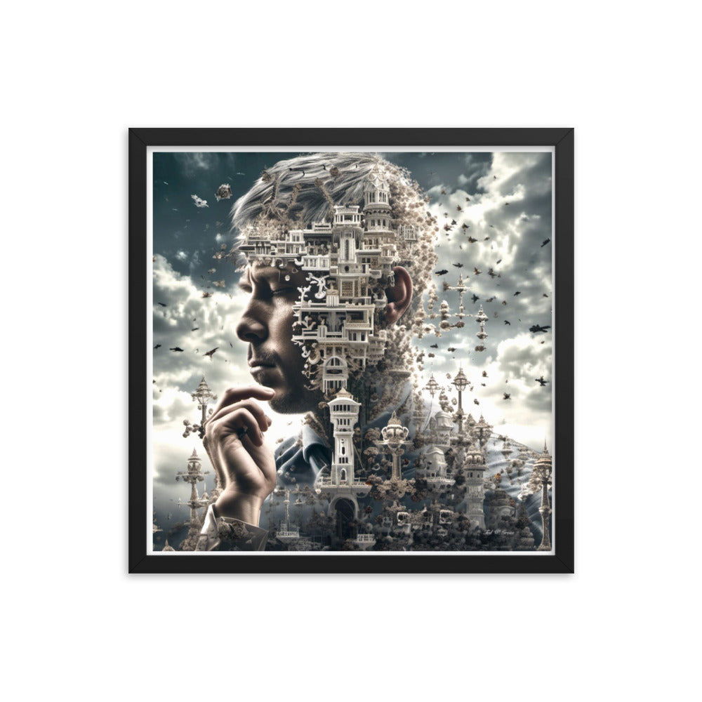 I Think Therefore I Am - Framed Matte Poster Home & Garden > Decor > Artwork > Posters, Prints, & Visual Artwork