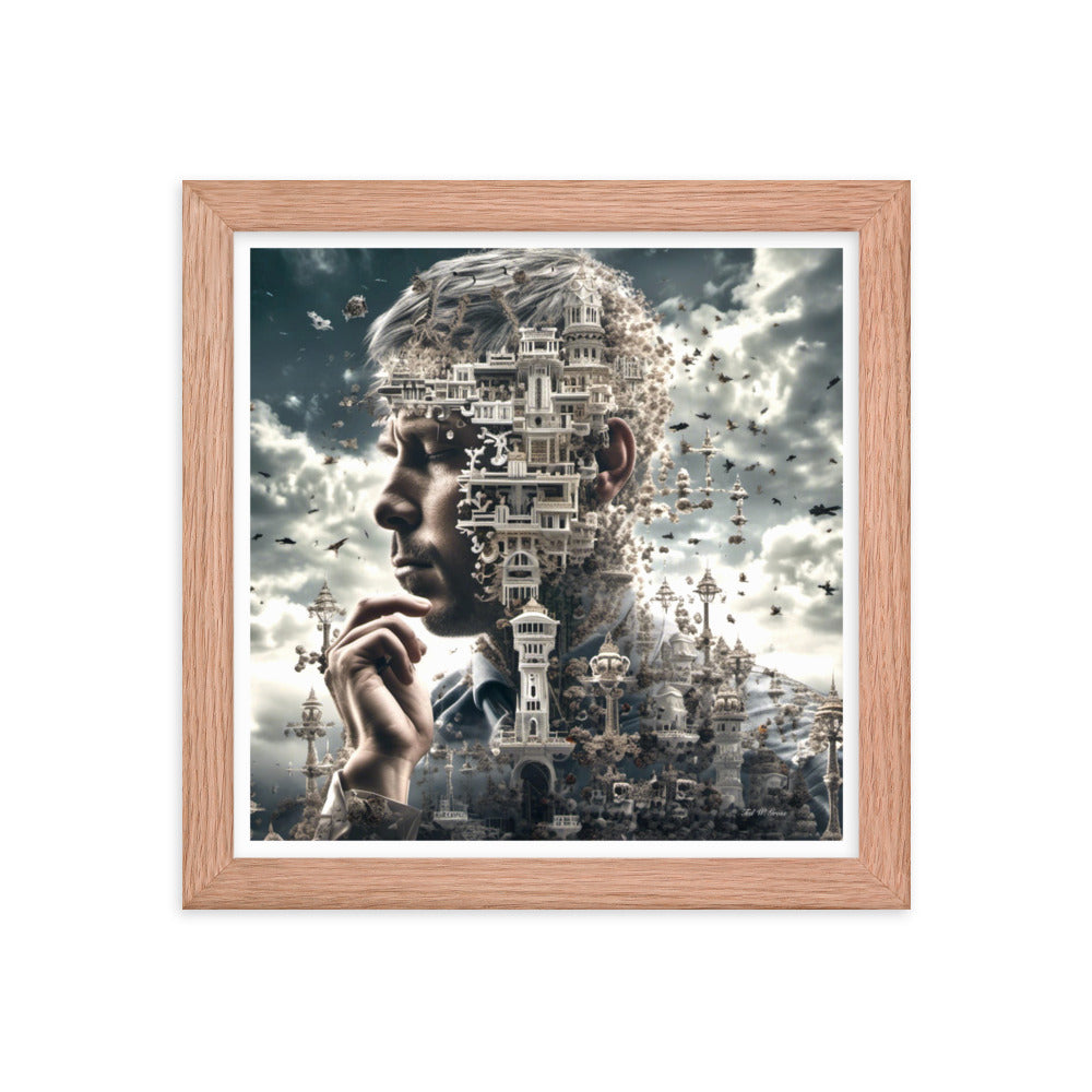 I Think Therefore I Am - Framed Matte Poster Home & Garden > Decor > Artwork > Posters, Prints, & Visual Artwork