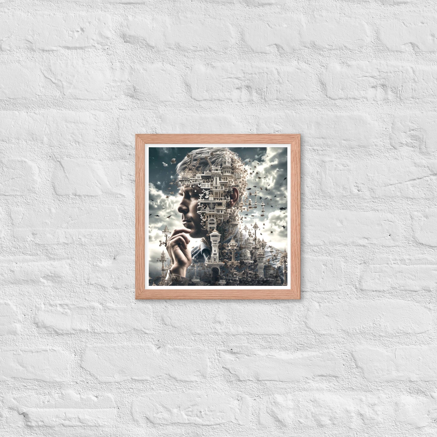 I Think Therefore I Am - Framed Matte Poster Home & Garden > Decor > Artwork > Posters, Prints, & Visual Artwork