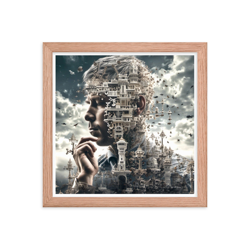 I Think Therefore I Am - Framed Matte Poster Home & Garden > Decor > Artwork > Posters, Prints, & Visual Artwork