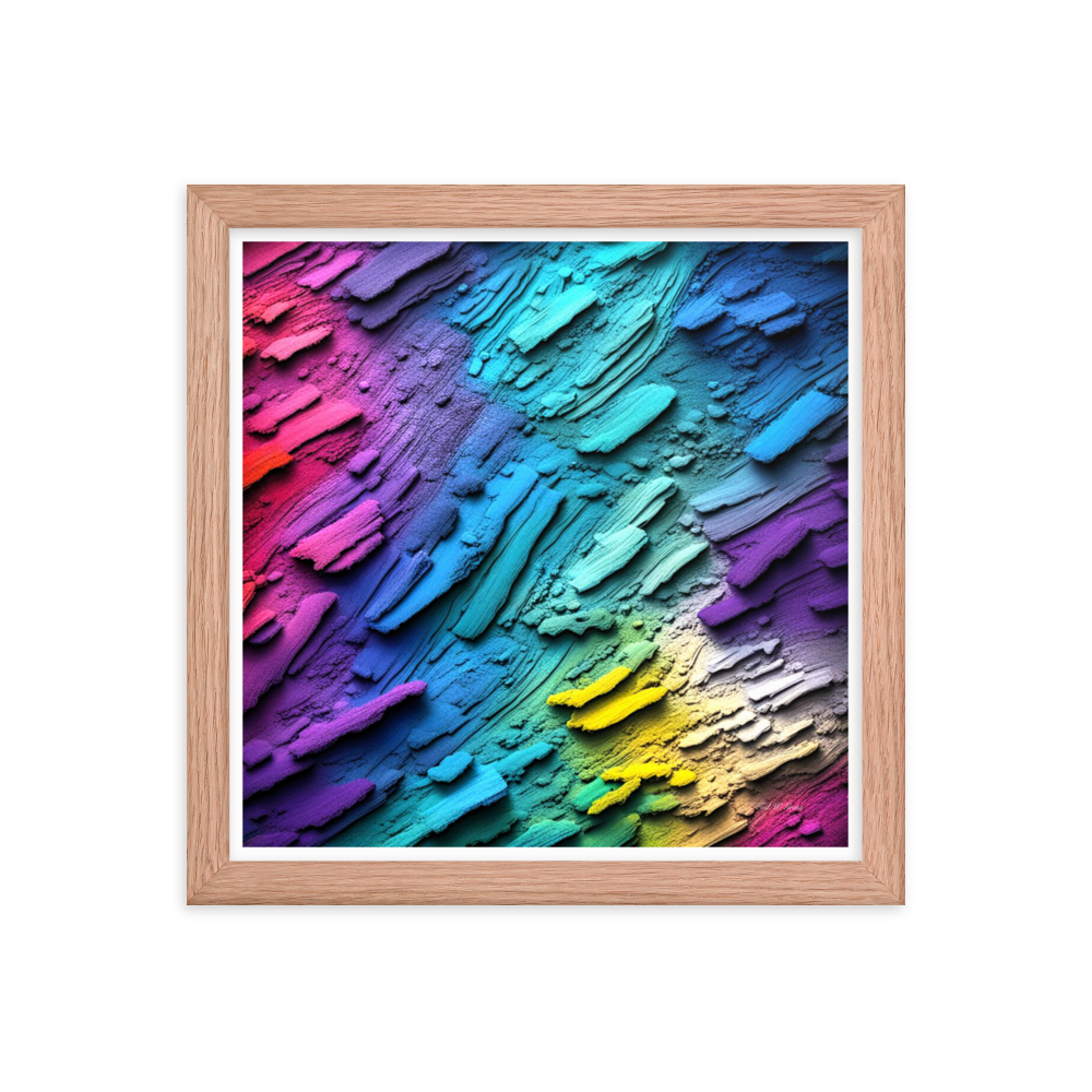 Rainbow Spectrum - Framed Matte Poster Home & Garden > Decor > Artwork > Posters, Prints, & Visual Artwork