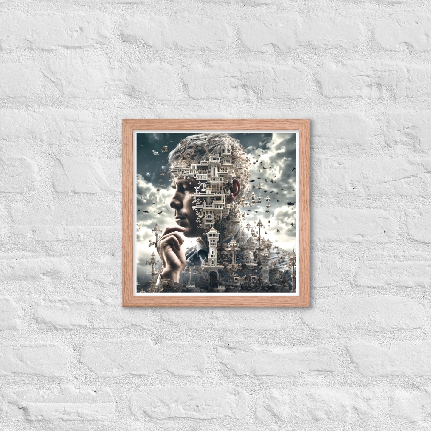 I Think Therefore I Am - Framed Matte Poster Home & Garden > Decor > Artwork > Posters, Prints, & Visual Artwork