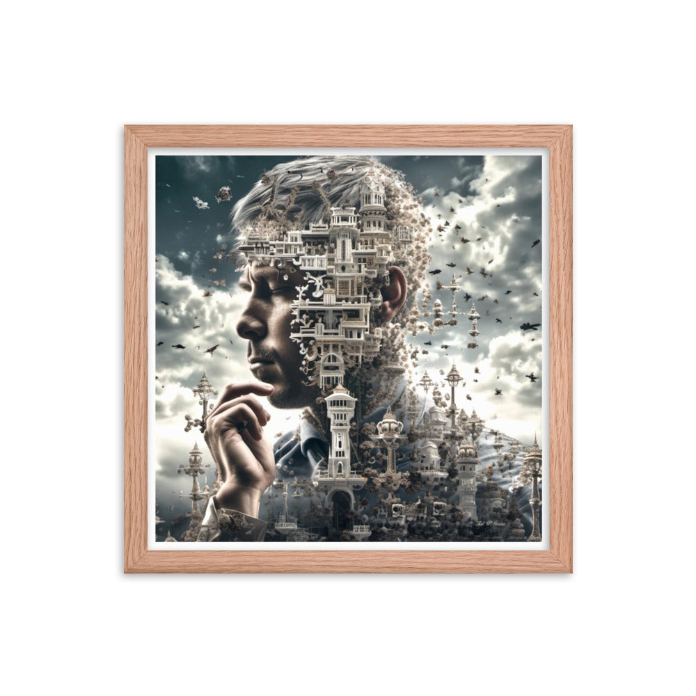 I Think Therefore I Am - Framed Matte Poster Home & Garden > Decor > Artwork > Posters, Prints, & Visual Artwork