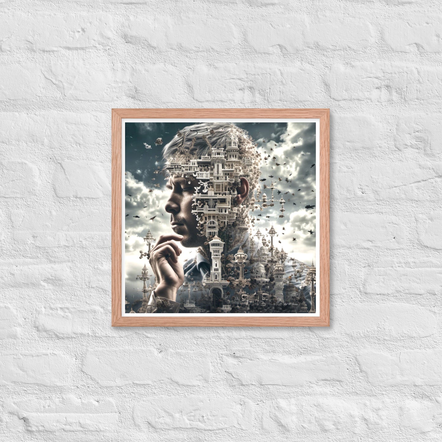 I Think Therefore I Am - Framed Matte Poster Home & Garden > Decor > Artwork > Posters, Prints, & Visual Artwork