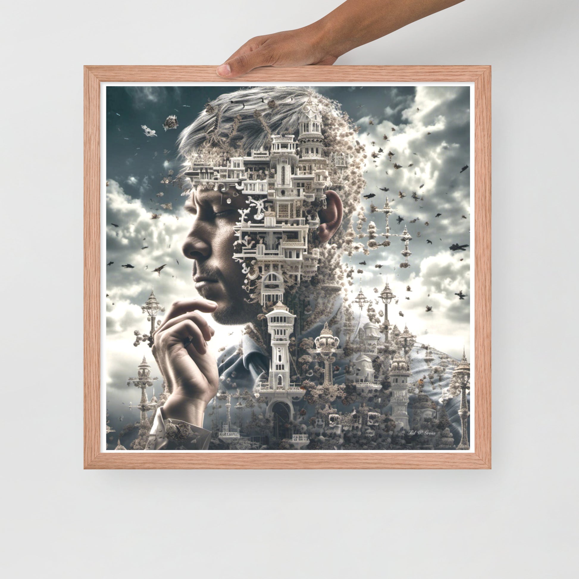 I Think Therefore I Am - Framed Matte Poster Home & Garden > Decor > Artwork > Posters, Prints, & Visual Artwork