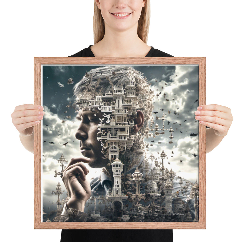 I Think Therefore I Am - Framed Matte Poster Home & Garden > Decor > Artwork > Posters, Prints, & Visual Artwork