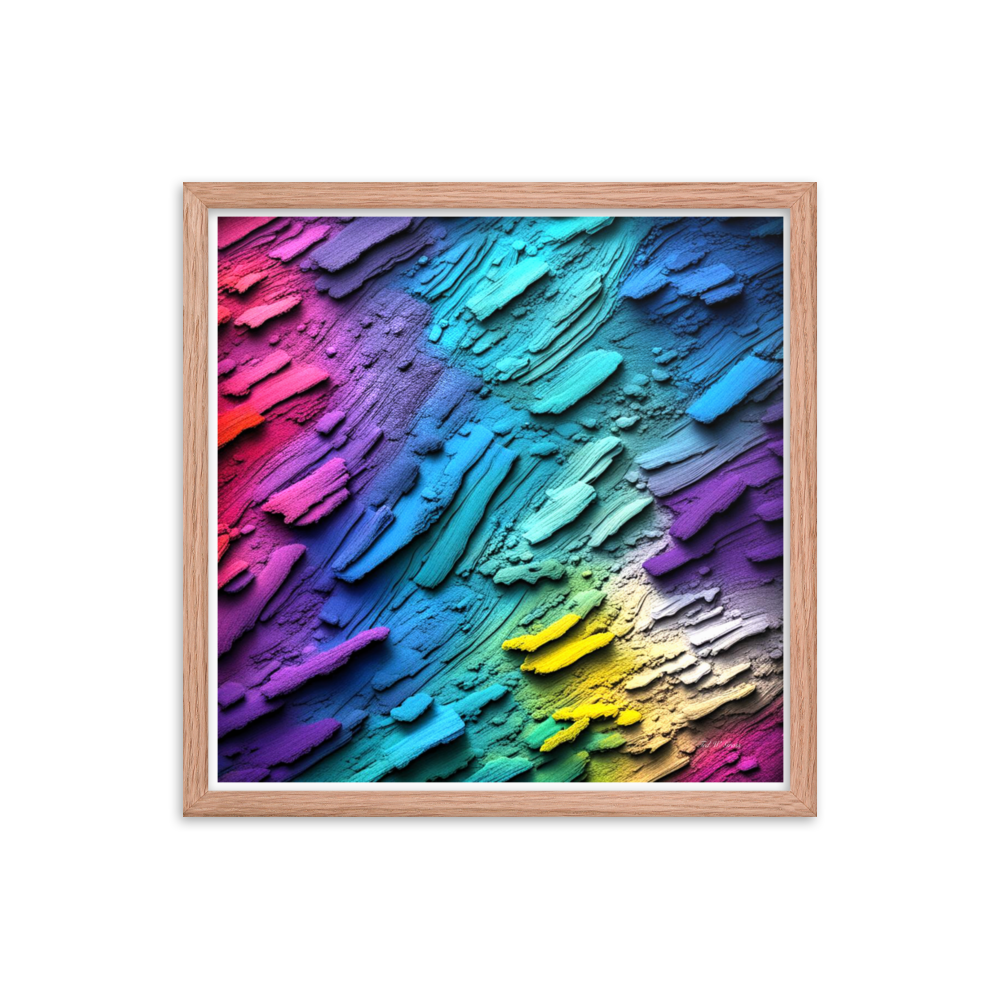 Rainbow Spectrum - Framed Matte Poster Home & Garden > Decor > Artwork > Posters, Prints, & Visual Artwork