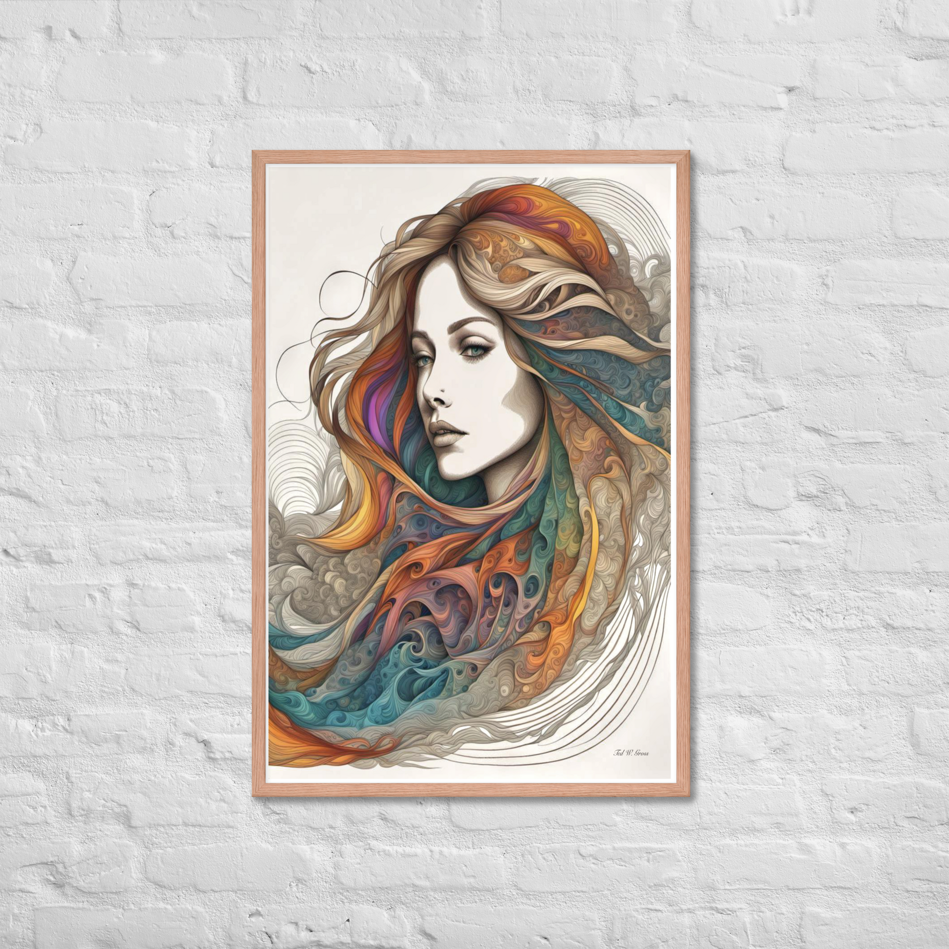 Fantasy in Motion - Framed Matte Poster Home & Garden > Decor > Artwork > Posters, Prints, & Visual Artworkvisual