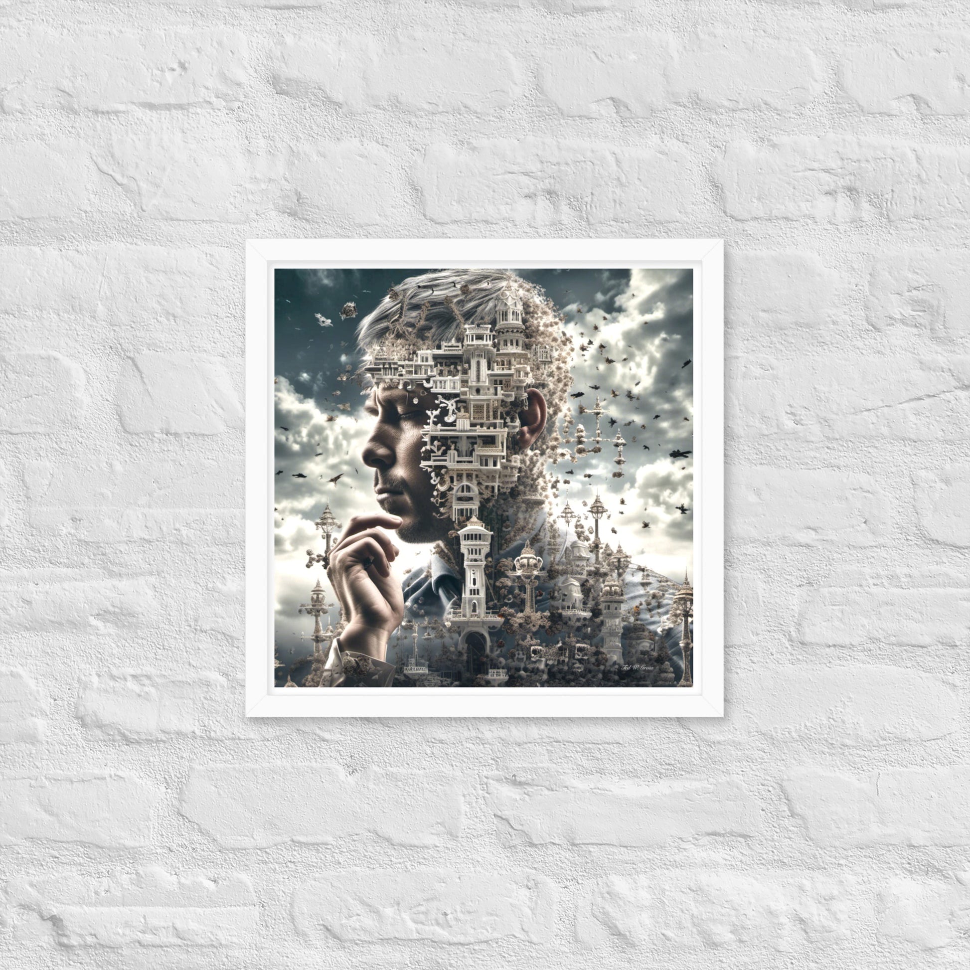 I Think Therefore I Am - Framed Matte Poster Home & Garden > Decor > Artwork > Posters, Prints, & Visual Artwork