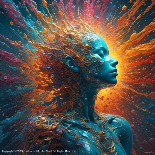 Explosions Within The Mind beauty color fantasy vibrant woman Digital Art