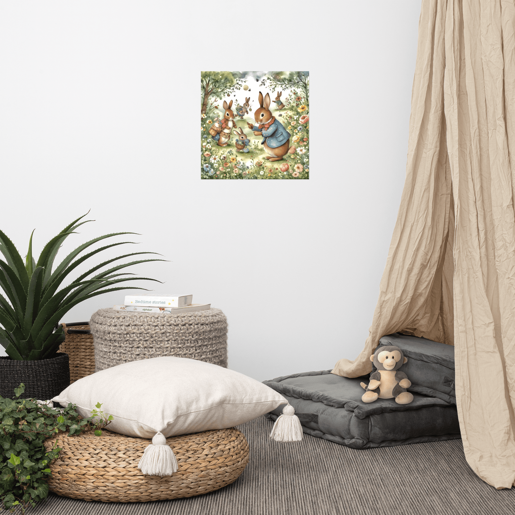 Flopsy's Floral Fantasy - Enhanced Matte Poster Home & Garden > Decor > Artwork > Posters, Prints, & Visual Artwork