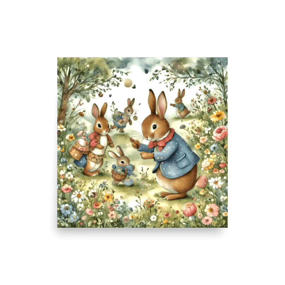 Flopsy's Floral Fantasy - Enhanced Matte Poster Home & Garden > Decor > Artwork > Posters, Prints, & Visual Artwork