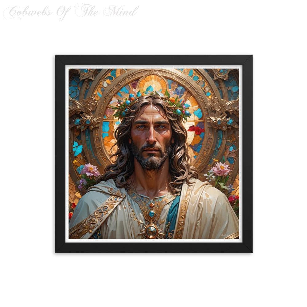 Floral Crown of Easter - Framed Matte Poster Printed Digital Art