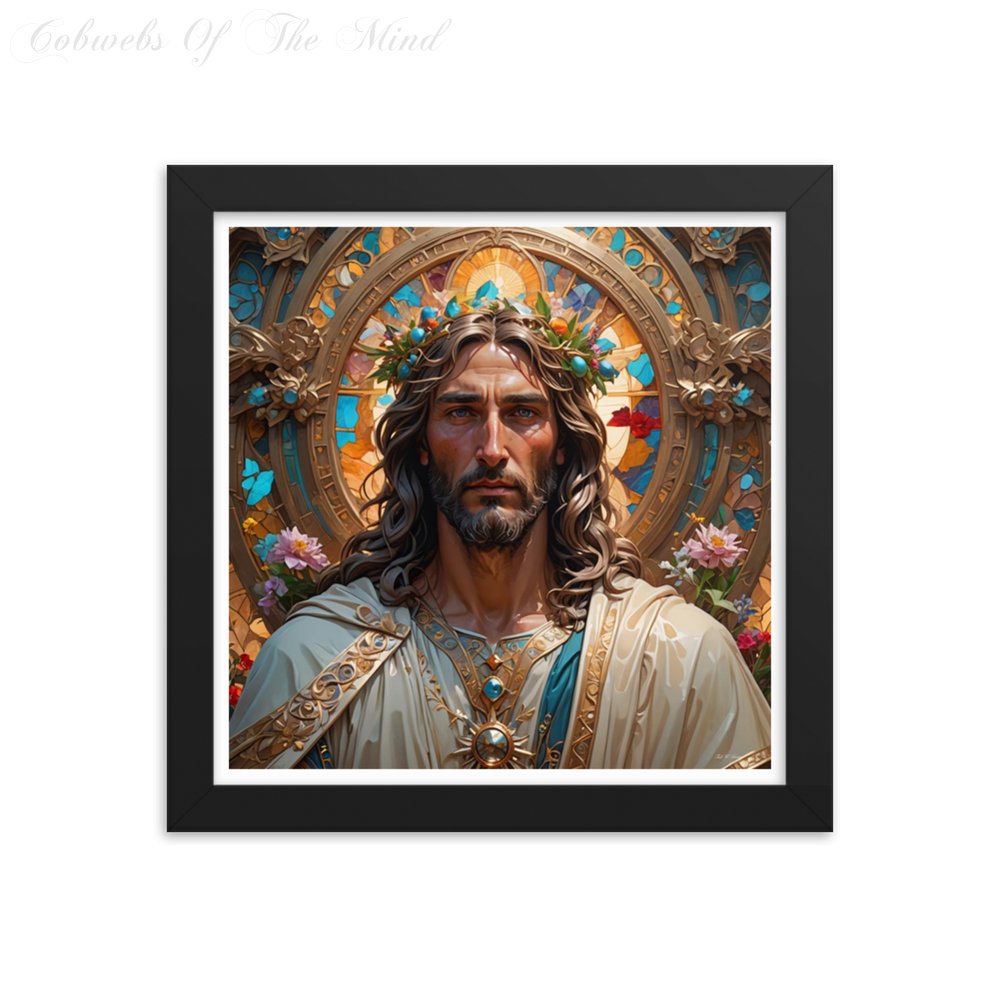 Floral Crown of Easter - Framed Matte Poster Printed Digital Art